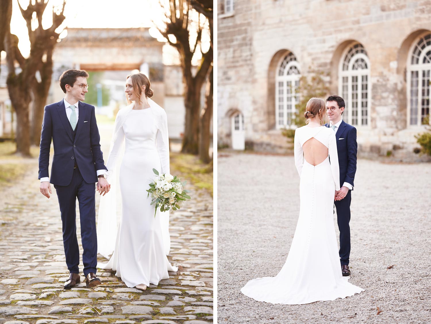 Photo de mariage en hiver