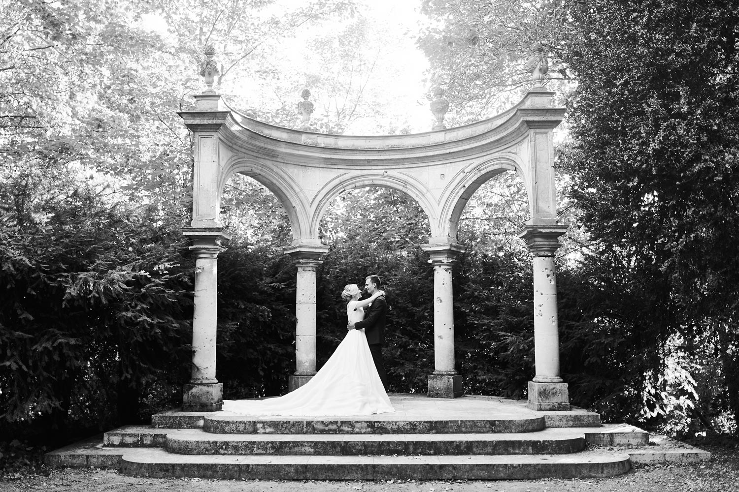 Photo de couple au château de Vic-sur-Aisne